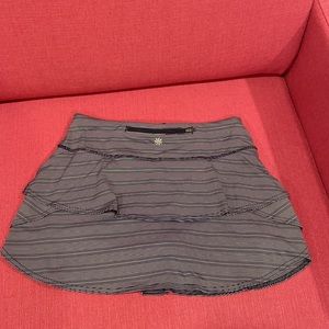 Athleta Swagger skirt in navy stripes